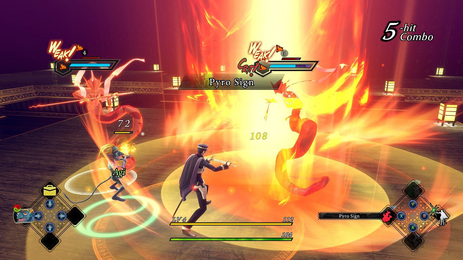 Engage in real-time combat against powerful foes in Raidou Remastered: The Mystery of the Soulless Army (Image via SEGA)